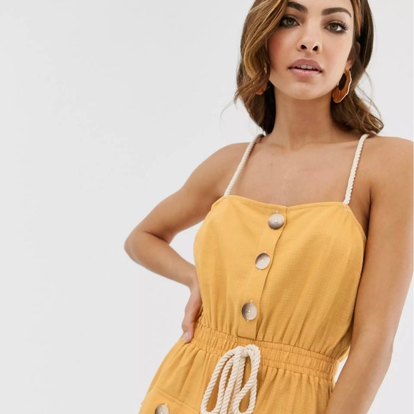 **HP** ASOS maxi vacation dress with tie waist size 2 - Picture 2 of 4